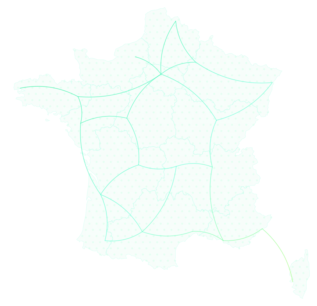 Carte de France : Helonat intervient partout en France